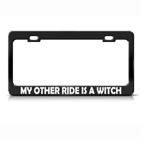 Witch license plate frame